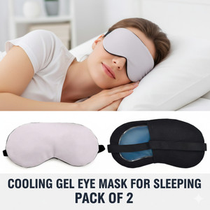 jk enterprise gel relaxing eye mask for dark circles dry eyes cooling eyes pain relief redness eye patches sleeping cool pad suitable for all family members sleeping eye cover made in india pack of 2 pc white