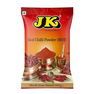 jk red chilli powder  finely grounded amp richly colored  no added flavours or colours  100 organic laal mirch powder 100g pack of 1