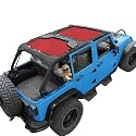 JK Sun Shade Top Compatible with Jeep Wrangler Sunshade, Cherry Red