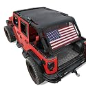 JK Sun Shade Top Compatible with Jeep Wrangler Sunshade Front&amp;Rear&amp;Back