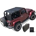 JK Sun Shade Top Compatible with Jeep Wrangler Sunshade Mesh Roof Black