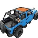 JK Sun Shade Top Compatible with Jeep Wrangler Sunshade, Orange, Front