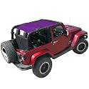 JK Sun Shade Top Compatible with Jeep Wrangler Sunshade Mesh Roof Purple