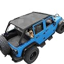 JK Sun Shade Top Compatible with Jeep Wrangler Sunshade, Gray, Front+Rear