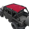 JK Sun Shade Top Compatible with Jeep Wrangler Sunshade Mesh Roof