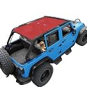 JK Sun Shade Top Compatible with Jeep Wrangler Sunshade, Cherry Red