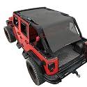 JK Sun Shade Top Compatible with Jeep Wrangler Sunshade Front&amp;Rear&amp;Back