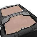 JK Sun Shade Top Compatible with Jeep Wrangler Sunshade Mesh Roof Tan
