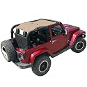 JK Sun Shade Top Compatible with Jeep Wrangler Sunshade Mesh Roof Tan