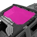 JK Sun Shade Top Compatible with Jeep Wrangler Sunshade Mesh Roof Front
