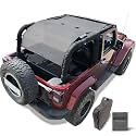 JK Sun Shade Top Compatible with Jeep Wrangler Sunshade Front&amp;Rear&amp;Back