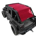 JK Sun Shade Top Compatible with Jeep Wrangler Sunshade Front&amp;Rear&amp;Back