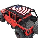 JK Sun Shade Top Compatible with Jeep Wrangler Sunshade Roof Front&amp;Rear 1pc