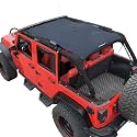 JK Sun Shade Top Compatible with Jeep Wrangler Sunshade Mesh Roof