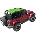 JK Sun Shade Top Compatible with Jeep Wrangler Sunshade Mesh Roof Green