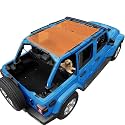 JL Sun Shade Top Compatible with Jeep Wrangler Sunshade, Orange, Front+Rear