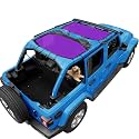JL Sun Shade Top Compatible with Jeep Wrangler Sunshade, Purple, Front+Rear