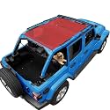 JL Sun Shade Top Compatible with Jeep Wrangler Sunshade, Cherry Red