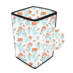 vinyl washing machine cover for onida 85kg fully automatic top loading t85grdd floral print pomegranate