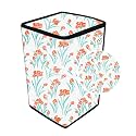 Vinyl Washing Machine Cover for Onida 8.5kg Fully Automatic Top Loading, T85grdd, Floral Print (Pomegranate)