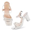 JM LOOKS Block Heel Stylish Fashionable Comfertable