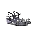 JM LOOKS Butterfly Heels Heeled Sandals Rhinestone