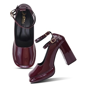 JM LOOKS Mary Jane Shoes Women Chunky