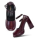 JM LOOKS Mary Jane Shoes Women Chunky