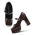 JM LOOKS Retro-Chic High Platform Mary Jane