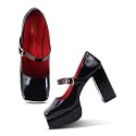 JM LOOKS Retro-Chic High Platform Mary Jane