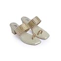 JM LOOKS Women39s Embellished Ethnic Heels Sandal