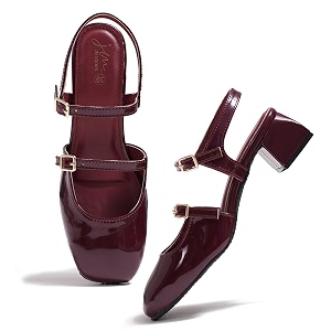 JM LOOKS Womens Mary Jane Pumps Chunky