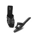JM LOOKS Women39s Open-Toe Slip-On Flat Sandals