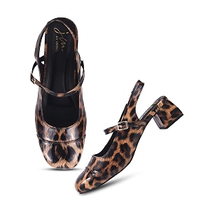 JM LOOKS Womens Square Toe Block Heel