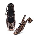 JM LOOKS Womens Square Toe Block Heel