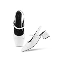 JM LOOKS Womens Square Toe Block Heel