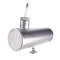 JMCHstore Aluminum Mini bike Gas Fuel Tank Cylinder 4x11'' for Coleman Baja Montser Mega moto Predator Hemi non 212 Engine, Massimo Axis RealTree Motovox Mototec Dirt Gas Bike, Go Kart Parts (Silver)