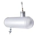 JMCHstore Side Aluminum Mini bike Gas Fuel Tank Cylinder 4x12'' for Coleman Baja Montser Mega moto Predator Hemi non 212 Engine, Massimo Axis RealTree Motovox Mototec Gas Bike, Go Kart Parts (Silver)