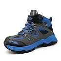 JMFCHI Kids Winter Hiking Shoes Boys Girls Warm Non-Slip Sole Snow Boots