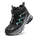 JMFCHI Kids Winter Hiking Shoes Boys Girls Warm Non-Slip Sole Snow Boots