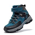 JMFCHI Kids Winter Hiking Shoes Boys Girls Warm Non-Slip Sole Snow Boots