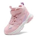 JMFCHI Kids Winter Hiking Shoes Boys Girls Warm Non-Slip Sole Snow Boots