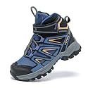 JMFCHI Kids Winter Hiking Shoes Boys Girls Warm Non-Slip Sole Snow Boots