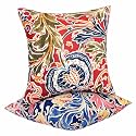JMGBird 2 Colors Blue and Red Outdoor Pillows Waterproof Throw Pillows