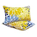 JMGBird Yellow Outdoor Pillows Waterproof 12x20 Throw Pillows with Inserts