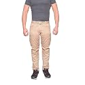 JMP Prime Men's Cotton Slim fit Cargo Trouser Pant 6 Pocket (Khaki, 42)