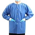 JMU 10-100 Pack Disposable Lab Coats, SMS Disposable Medical Jackets