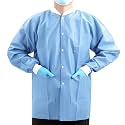 JMU 10-100 Pack Disposable Lab Coats, SMS Disposable Medical Jackets