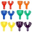 JMU 240 Pcs Dental Impression Trays, 6 Sizes for Adult and Child