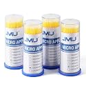 JMU 400pcs Dental Micro Applicators Brushes, Fine, Yellow